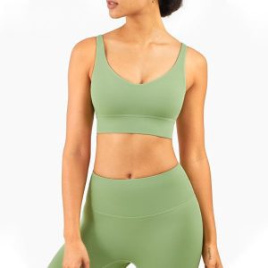 Open Back Sports Bra with High Support