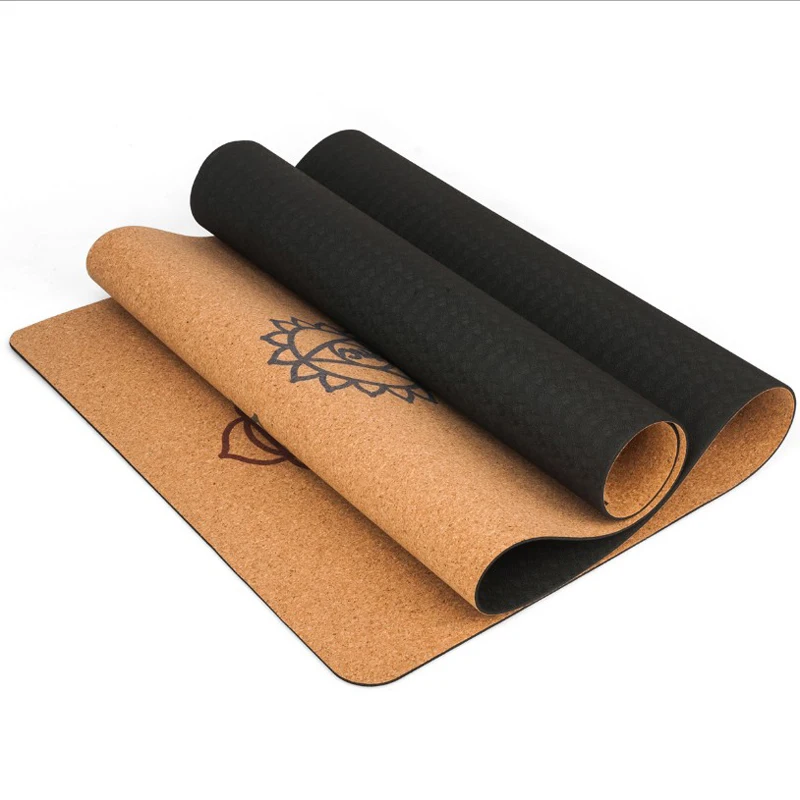 Natural Cork TPE Yoga Mat - Image 2