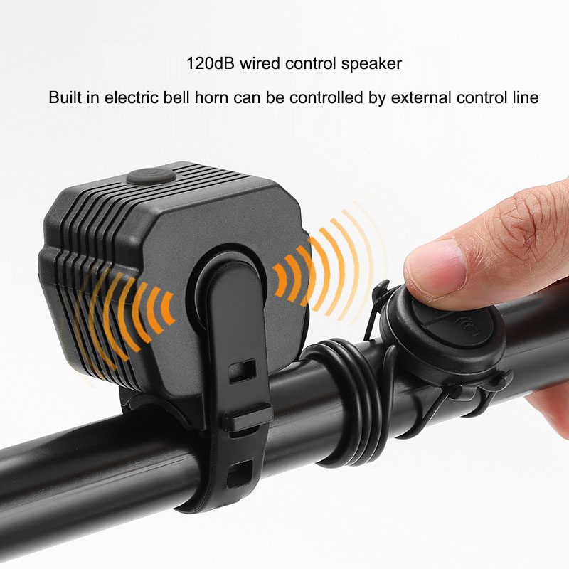 2-in-1 Bike Horn Light – USB Rechargeable Bicycle Headlight & Horn - Image 4