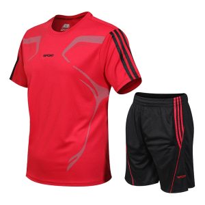 Men's Quick-Dry Performance Sports Set – Athletic T-Shirt & Training Shorts