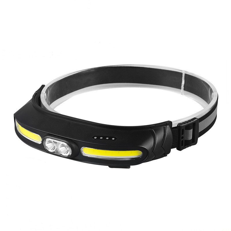 rechargeable COB headlamp for hiking and camping