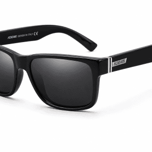 Photochromic polarized sunglasses black frame