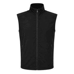 Black lightweight hiking vest for men
