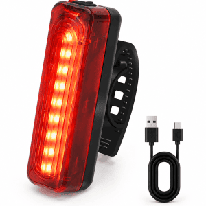 USB rechargeable bike tail light