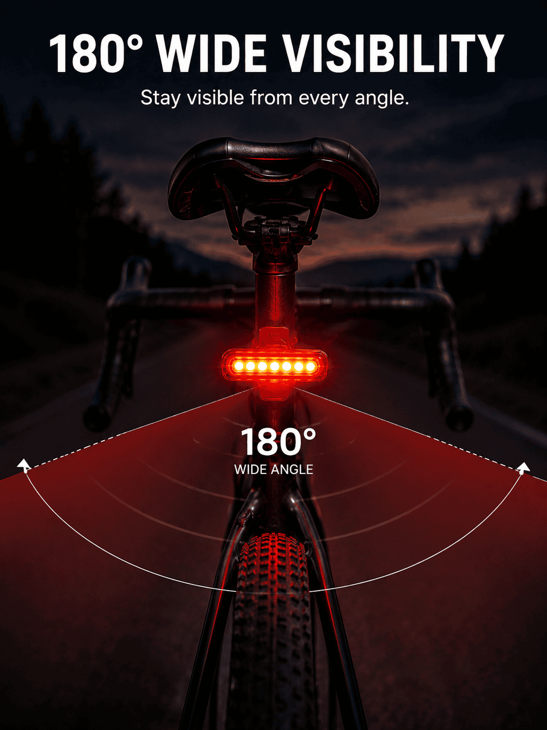 USB-C Smart Bike Tail Light - Image 3