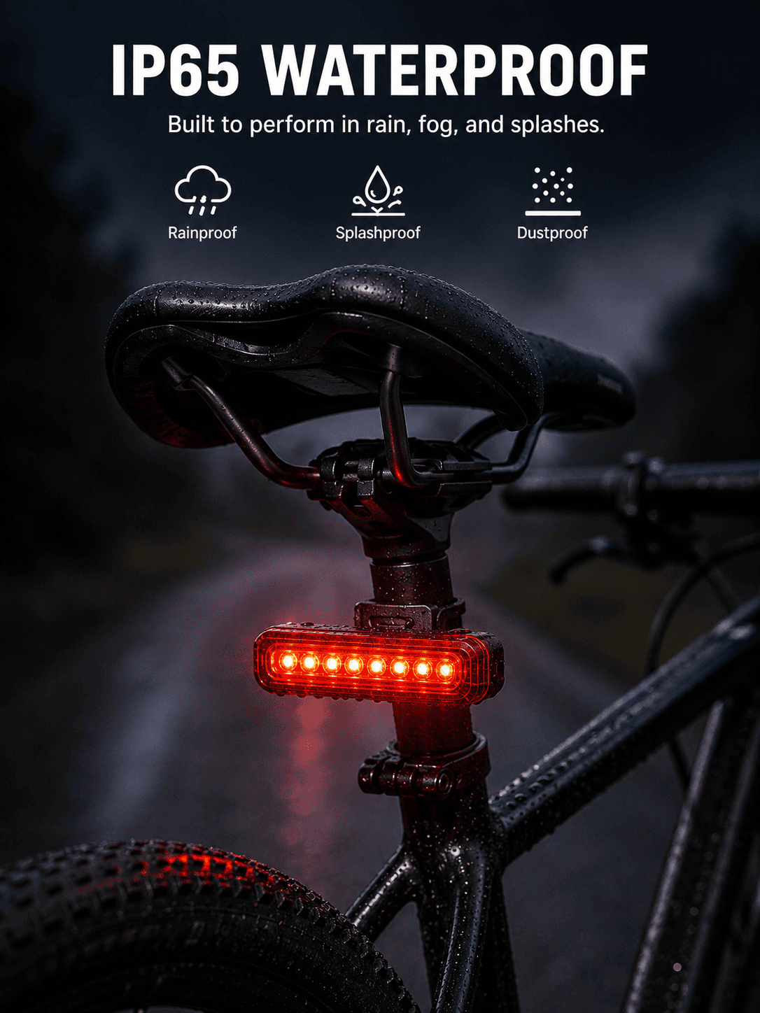 USB-C Smart Bike Tail Light - Image 5