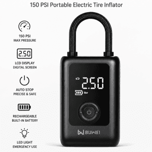 portable electric tire inflator 150 PSI