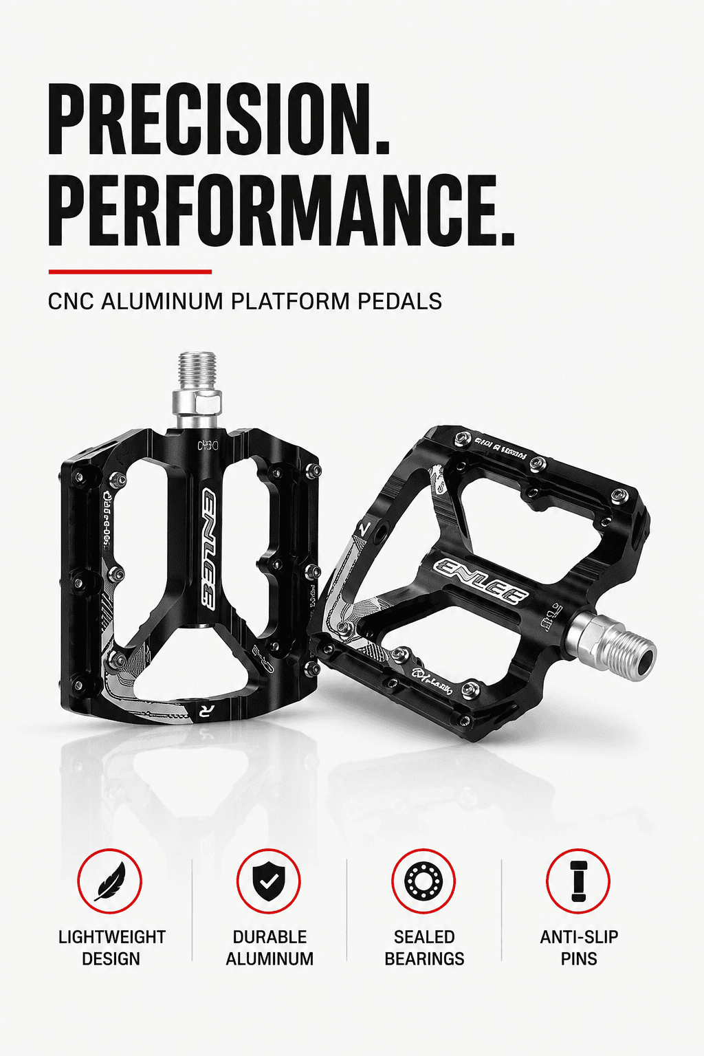 CNC Aluminum Platform Pedals - Image 3