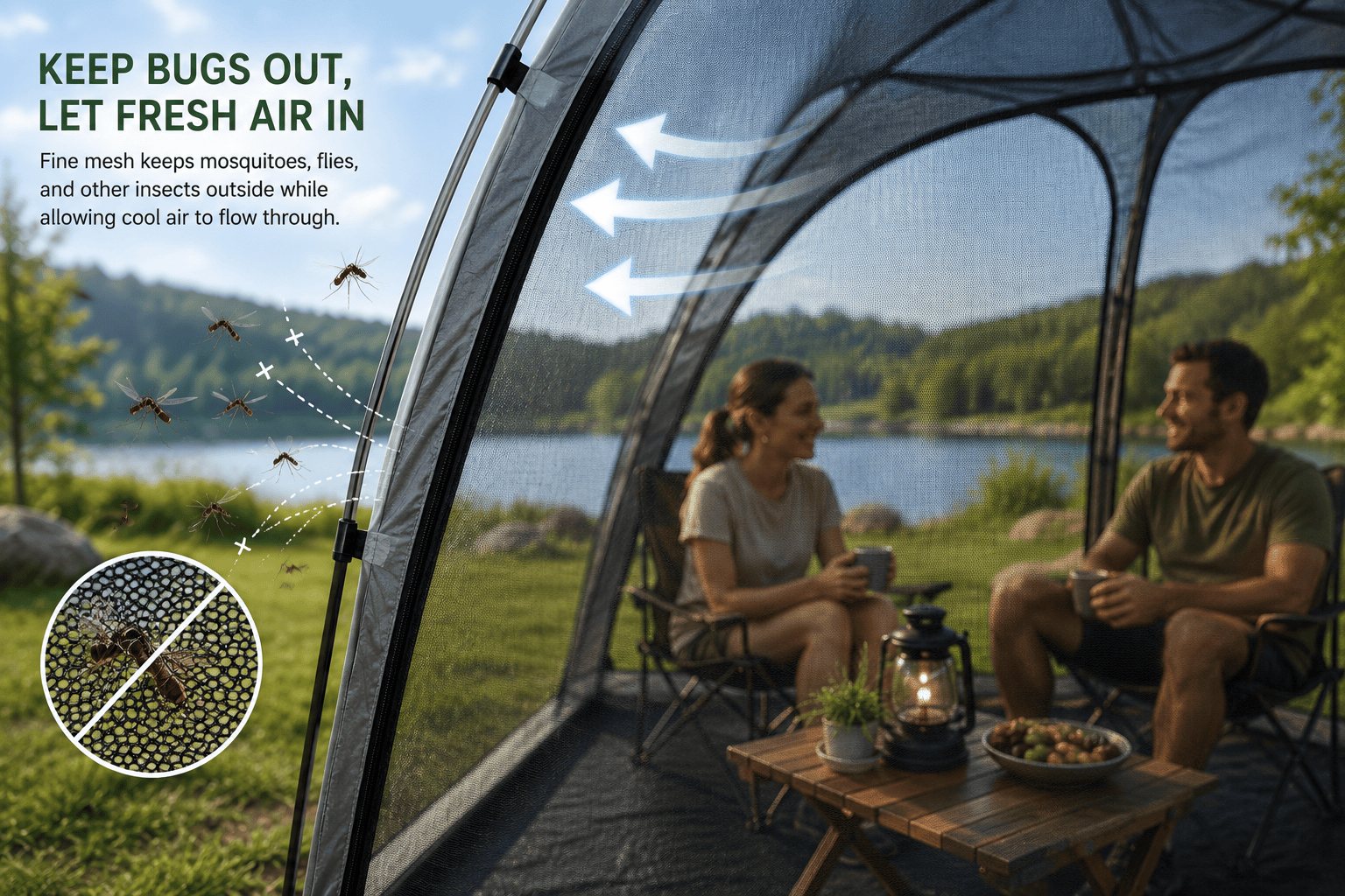 Pop-Up Mosquito Screen Shelter - Image 4