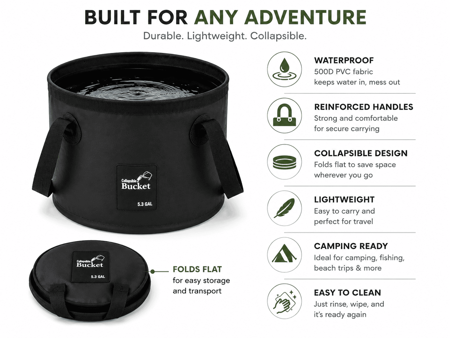 Collapsible Waterproof Bucket - Image 5