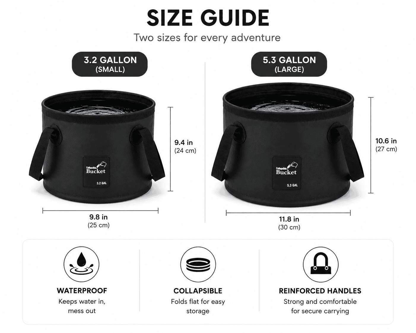Collapsible Waterproof Bucket - Image 6