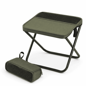 Portable folding camping stool with carry bag