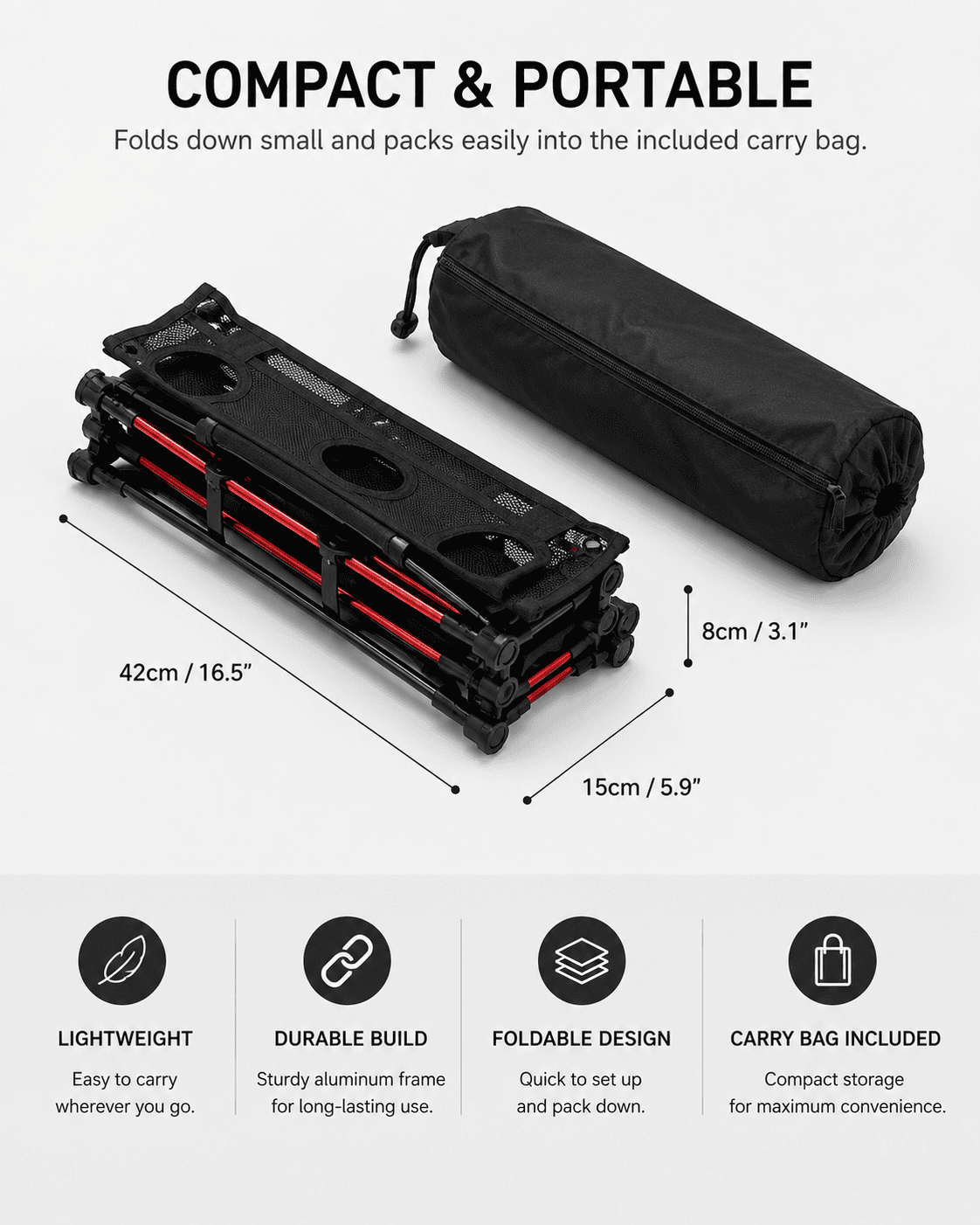 Portable Folding Camping Table - Image 5