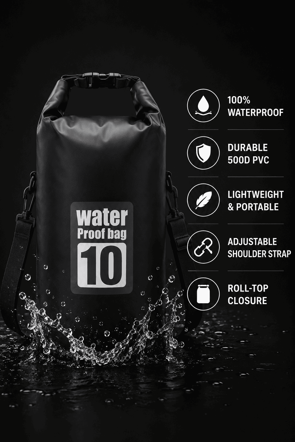 Waterproof Roll-Top Dry Bag - Image 4