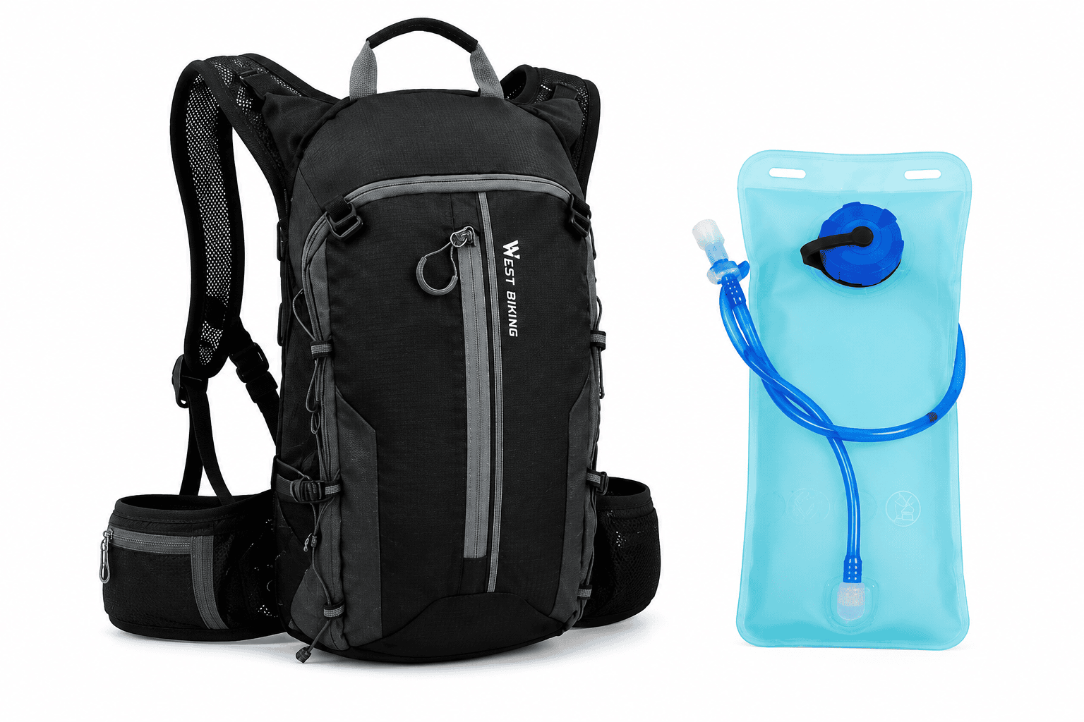 10L hydration hiking backpack with water bladder