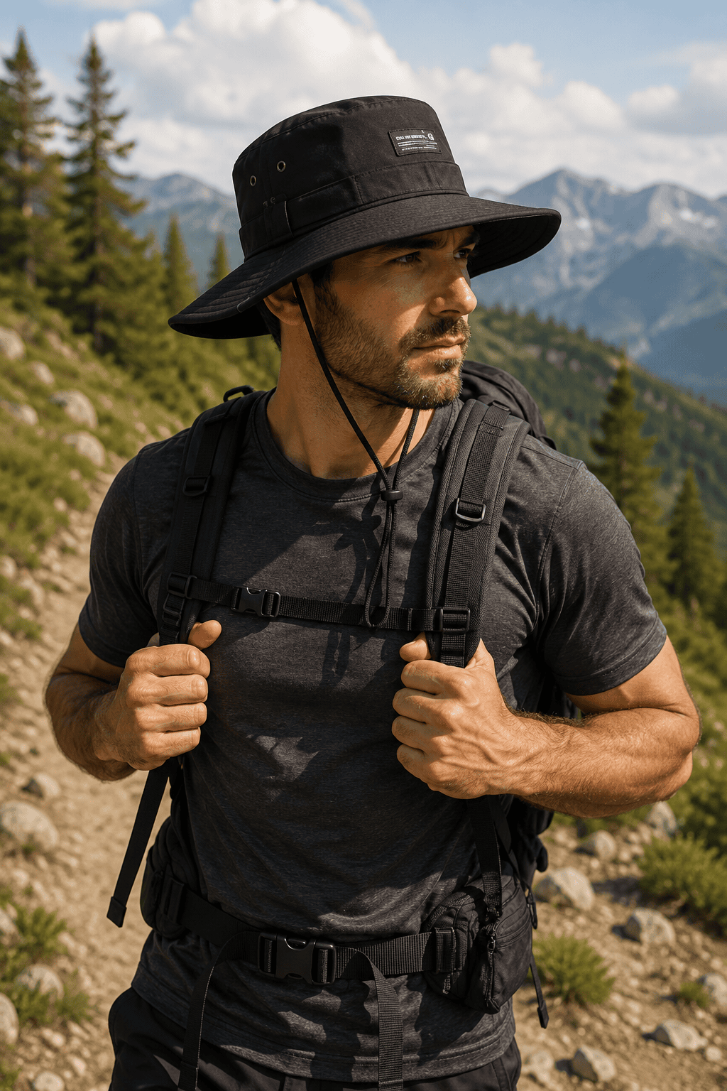 Wide Brim Hiking Sun Hat - Image 3