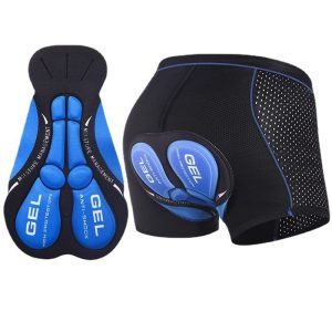Padded cycling liner shorts with 5D gel padding for men and women