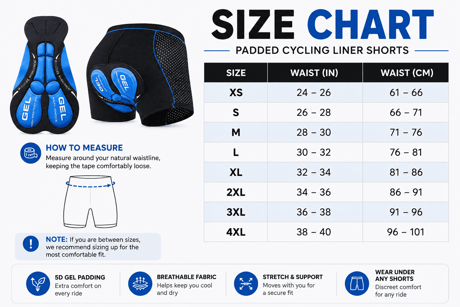 5D Gel Cycling Liner Shorts - Image 8