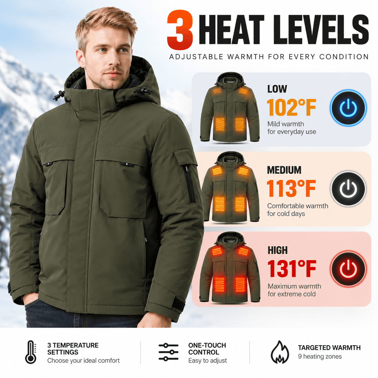 9-Zone Heated Outdoor Jacket - Image 2