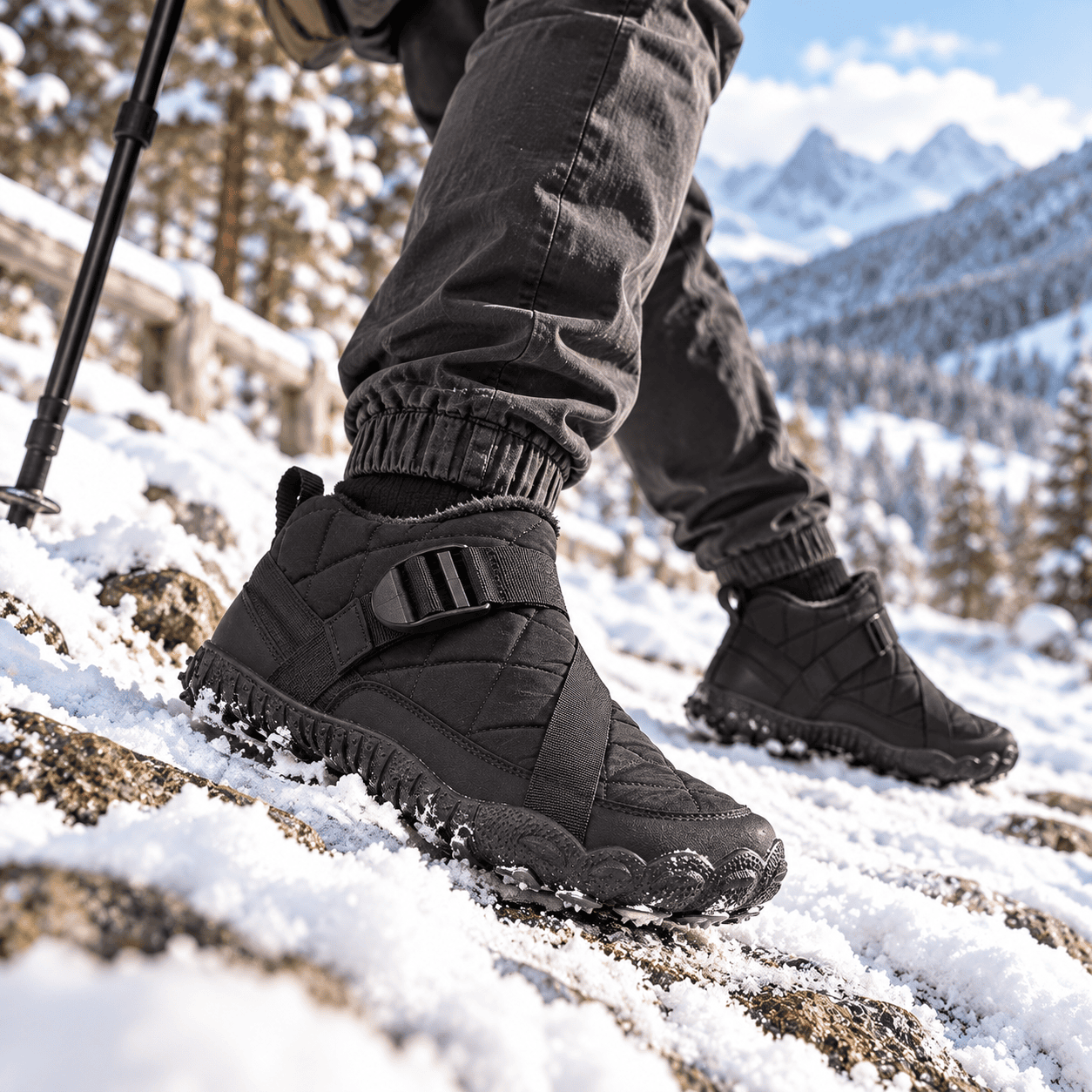 Unisex Waterproof Fleece-Lined Winter Boots - Image 5