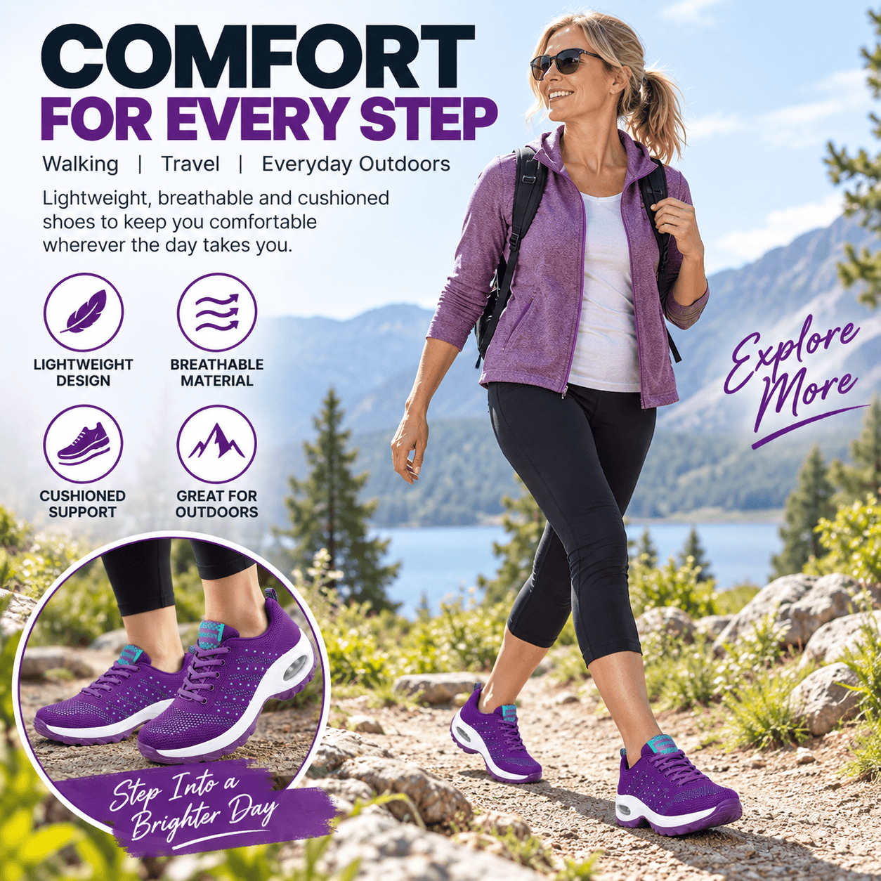 Women's Air Cushion Walking Shoes - Image 5
