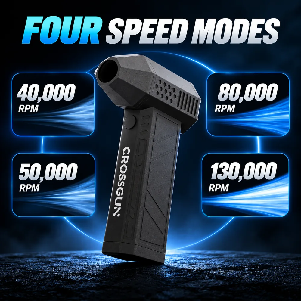 CROSSGUN 130,000 RPM Turbo Jet Blower – Cordless Air Duster - Image 3